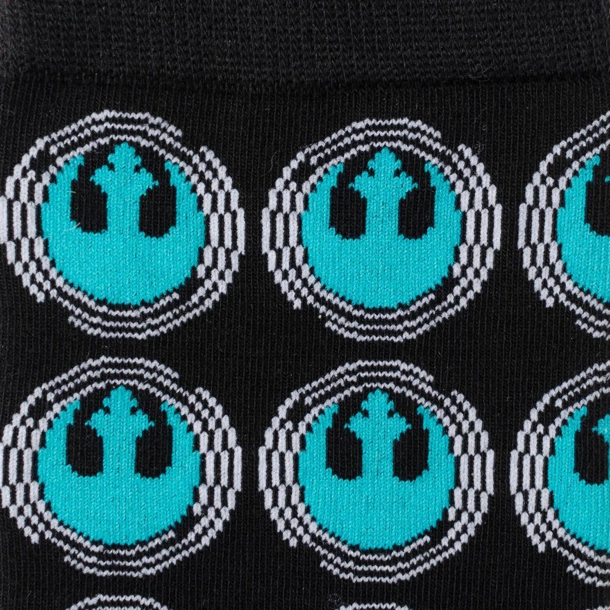 Star Wars Rebel Alliance Crest Teal and Black Dress Socks and Lapel Pin Gift Set by Cufflinks.com