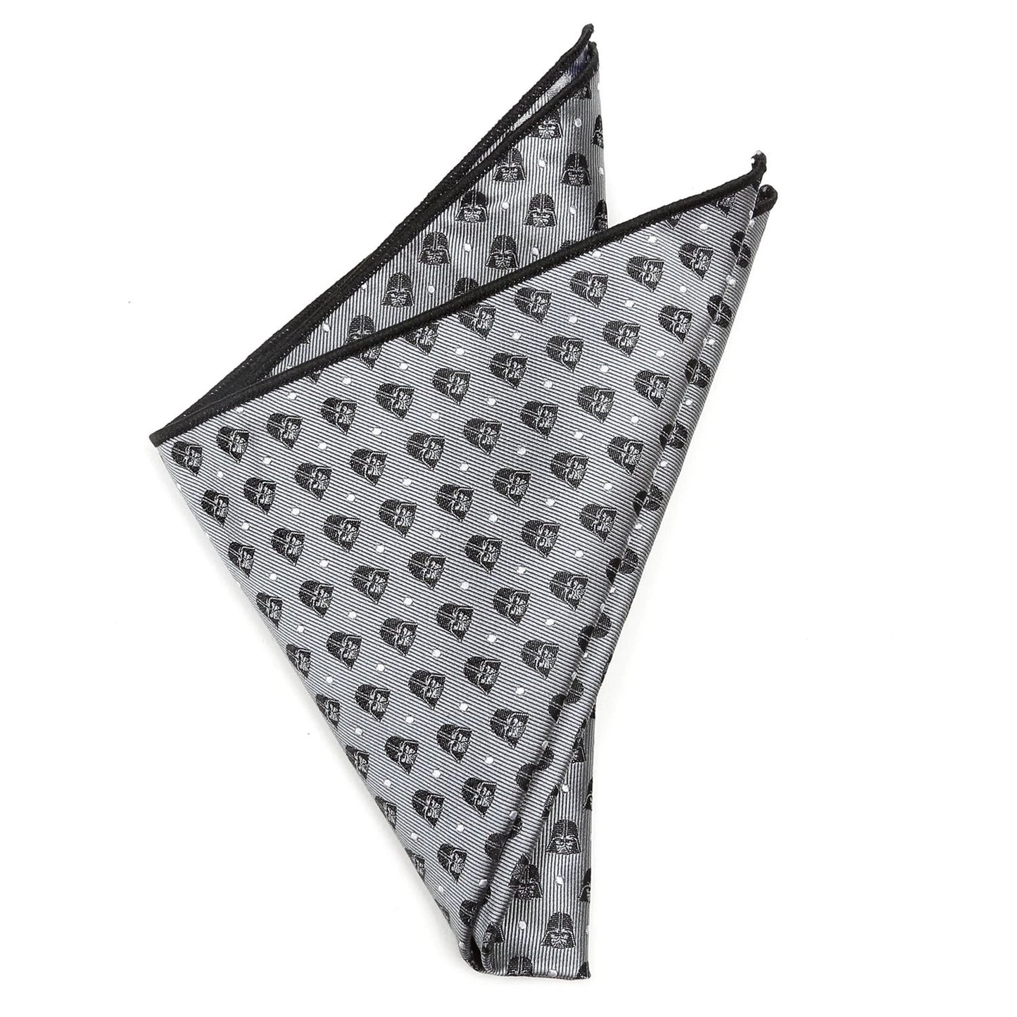 Star Wars Darth Vader Gray Polka Dot Bow Tie and Pocket Square Gift Set by Cufflinks.com