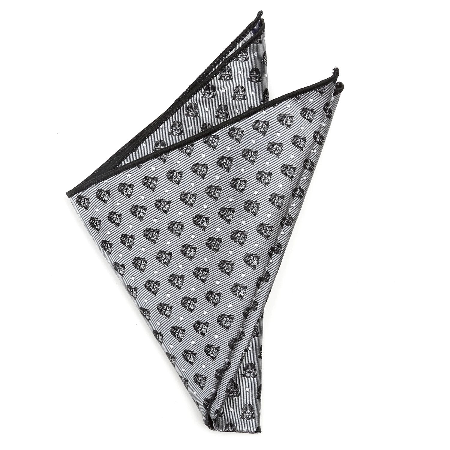 Star Wars Darth Vader Gray Polka Dot Bow Tie and Pocket Square Gift Set by Cufflinks.com