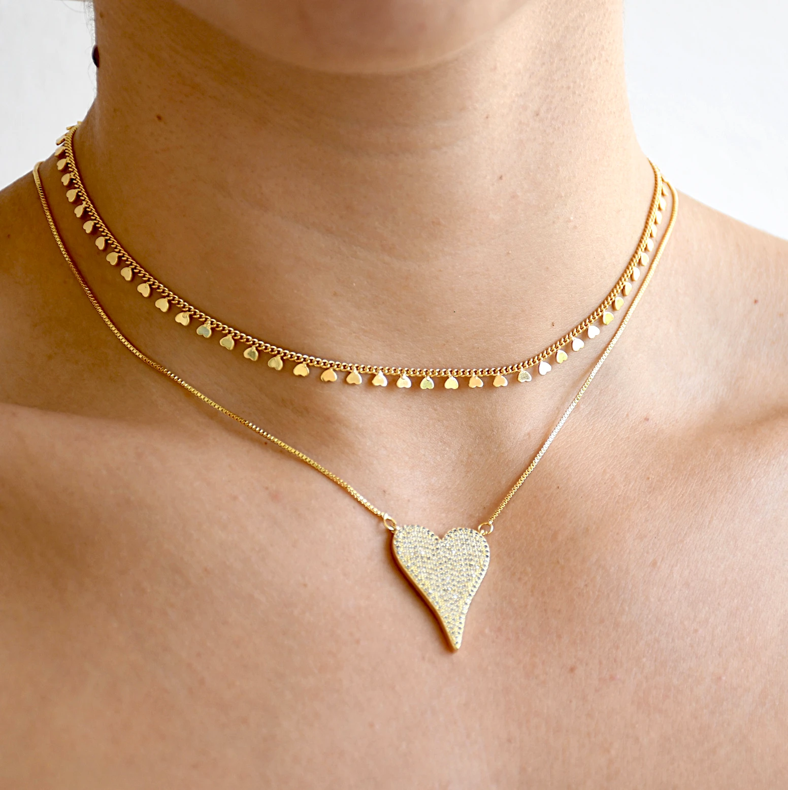 Pave Heart Set by Views & Co