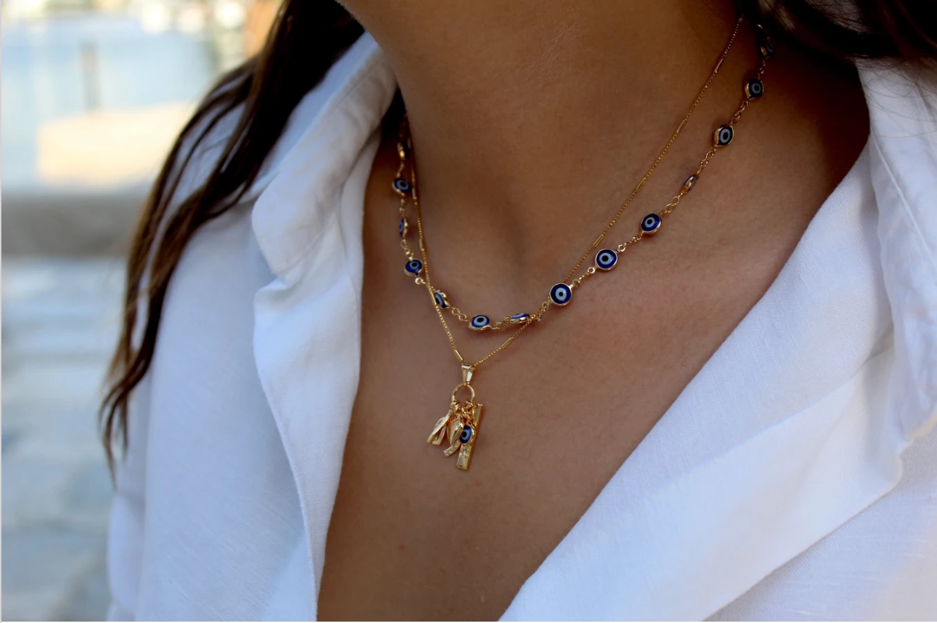 Protection Sapphire Necklaces by Views & Co
