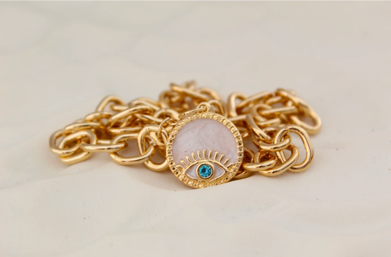 Protection Talisman Oval Link Necklace by Views & Co