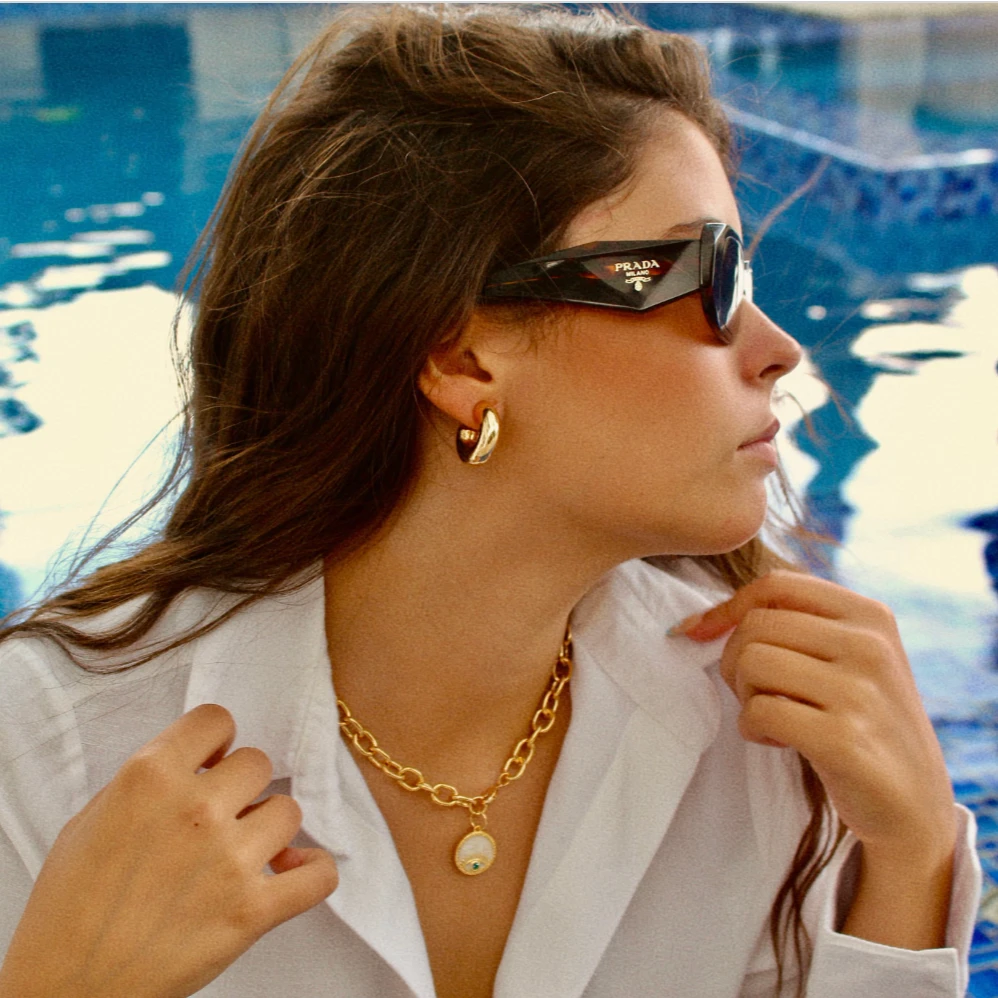 Protection Talisman Oval Link Necklace by Views & Co