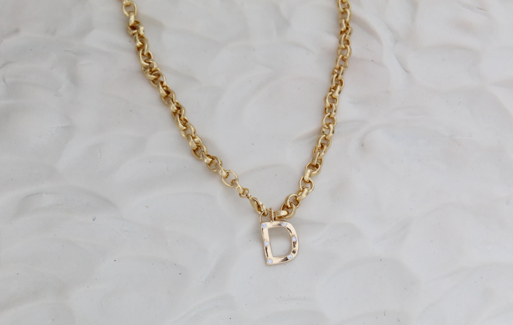 Initial Rollo Necklace by Views & Co