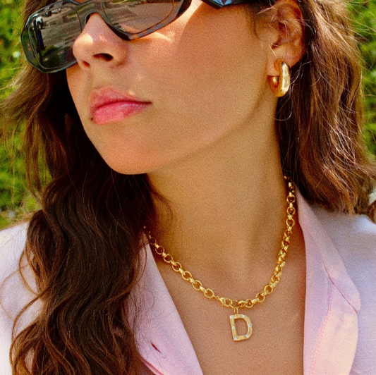 Initial Rollo Necklace by Views & Co