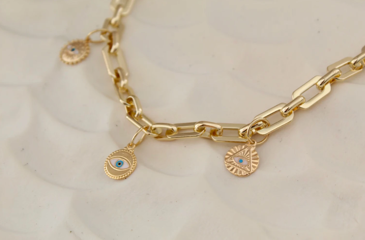 Gold Coin Medallion Necklace by Views & Co