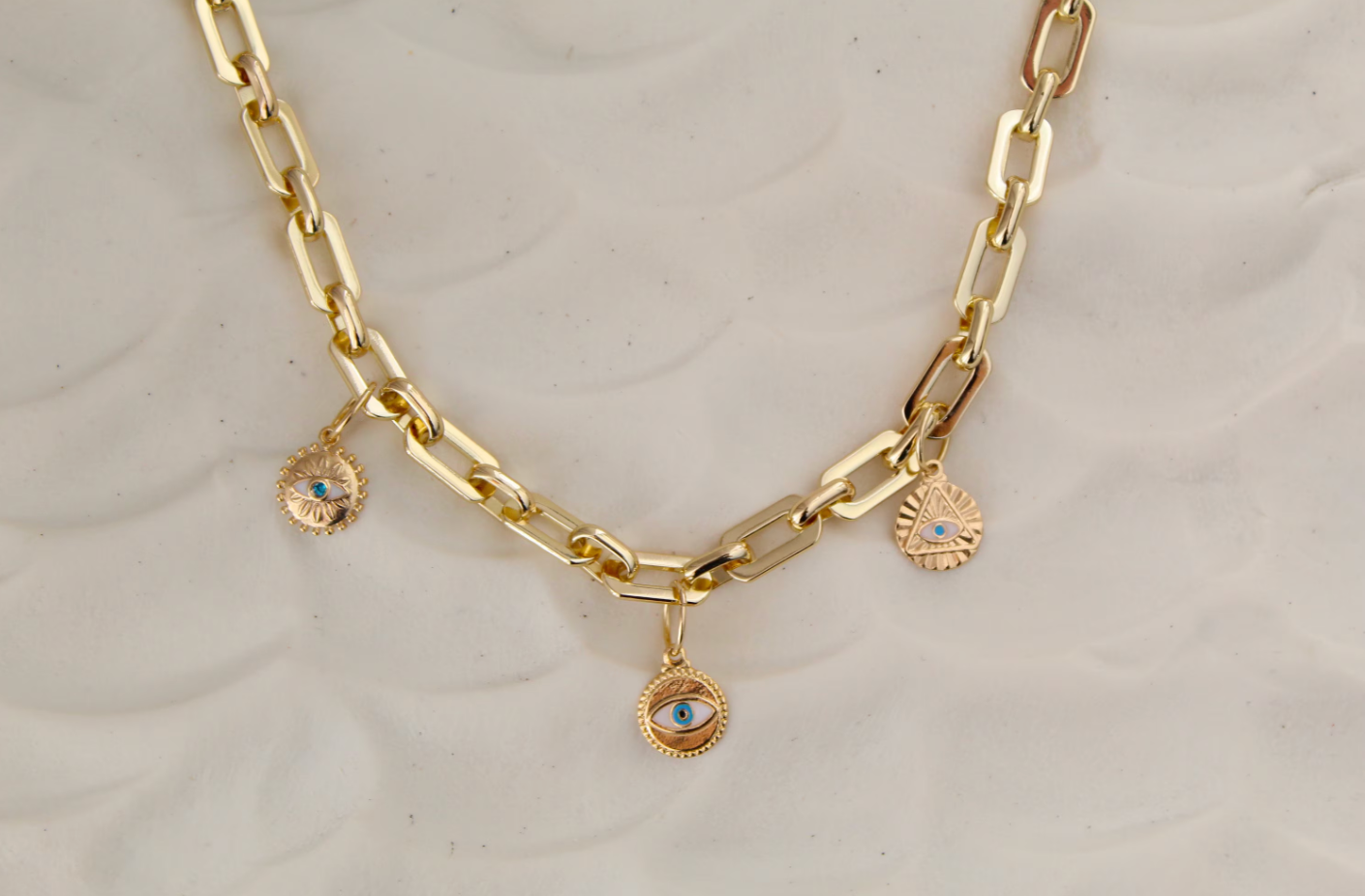 Gold Coin Medallion Necklace by Views & Co