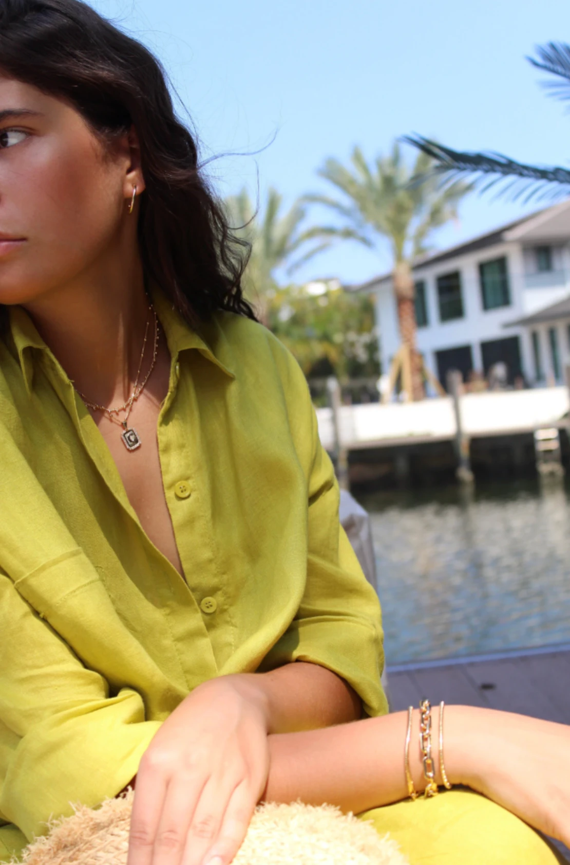 Thin Plain Light Hoop Minimalist Earrings by Views & Co