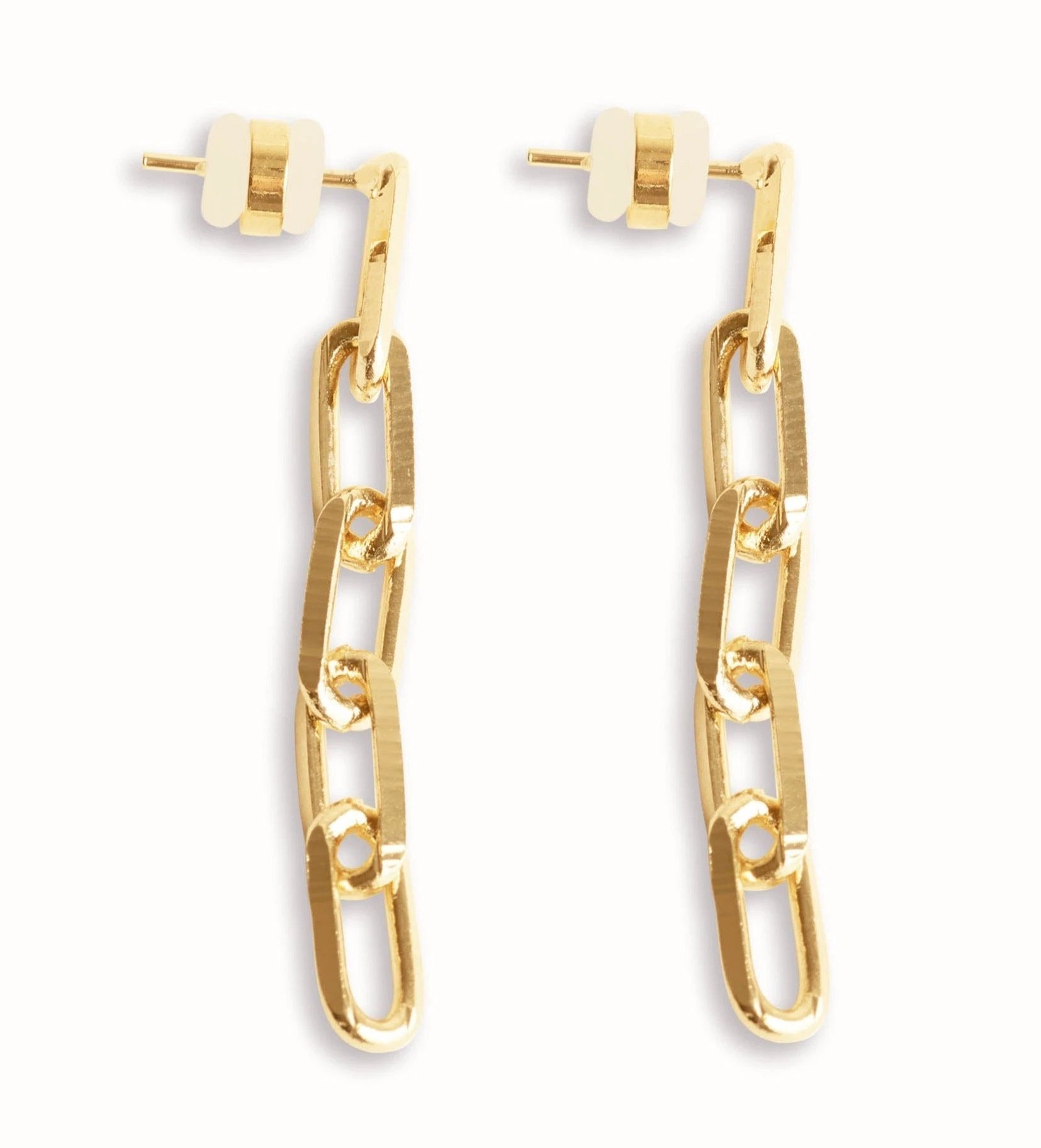 PaperClip Link Earrings by Views & Co