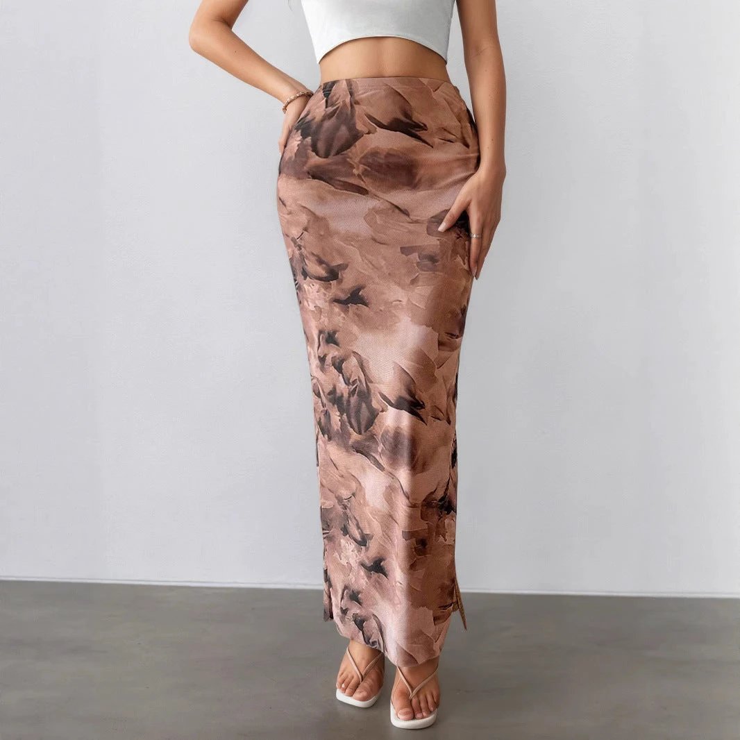 Figure-flattering Versatile And Elegant Long skirt by GJG Denim
