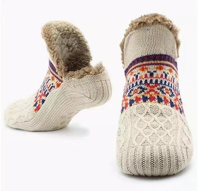 Men's Indoor Dragging Slipper Socks by GJG Denim