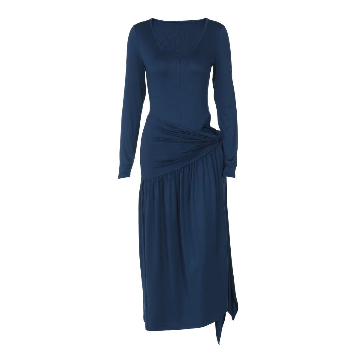 Women's Fashion Sexy Long-sleeved Jumpsuit Lace-up Dress by GJG Denim