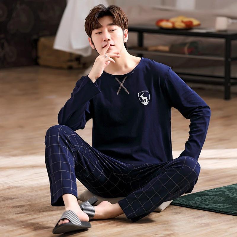 Men's Varions Print Long Sleeve Pajamas by GJG Denim