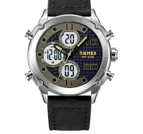 Outdoor Sports Men's Electronic Watch Dual Movement Multifunctional by GJG Denim