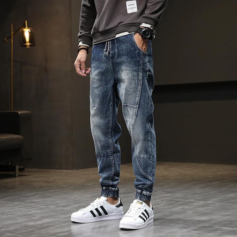 Men's Denim Stretch Plus Size Jeans Slim Casual by GJG Denim