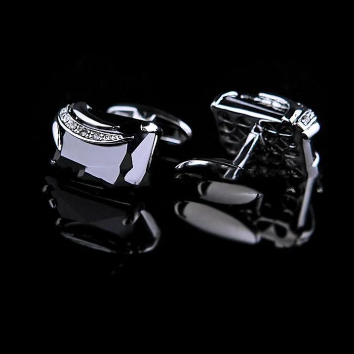 Angel Zircon Glass Crystal Cufflinks For Men by GJG Denim