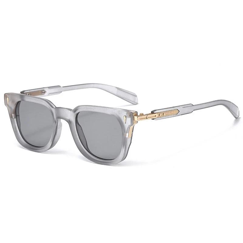 Men's Fashionable Square-frame Metal Sunglasses by GJG Denim