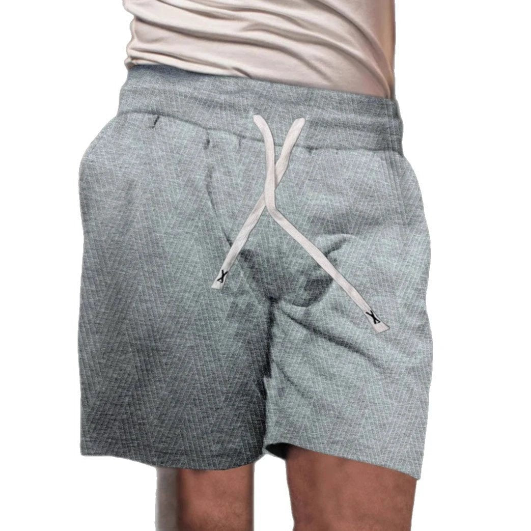 Men's Drawstring Loose Brushed Skin-friendly Casual Sports Shorts by GJG Denim