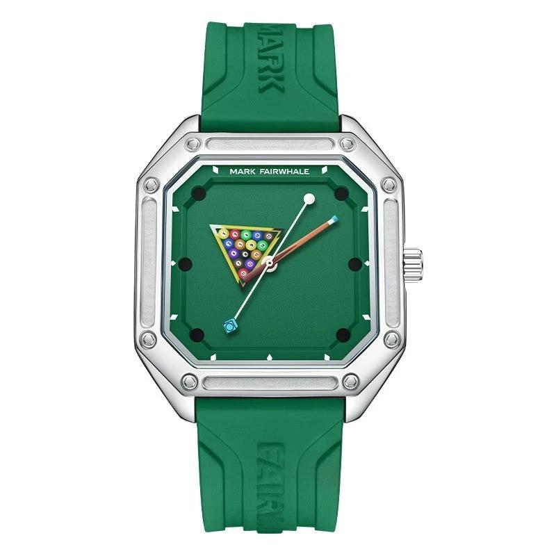 Men's Creative Quartz Wristwatch Personalized With A Billiards-themed Dial by GJG Denim