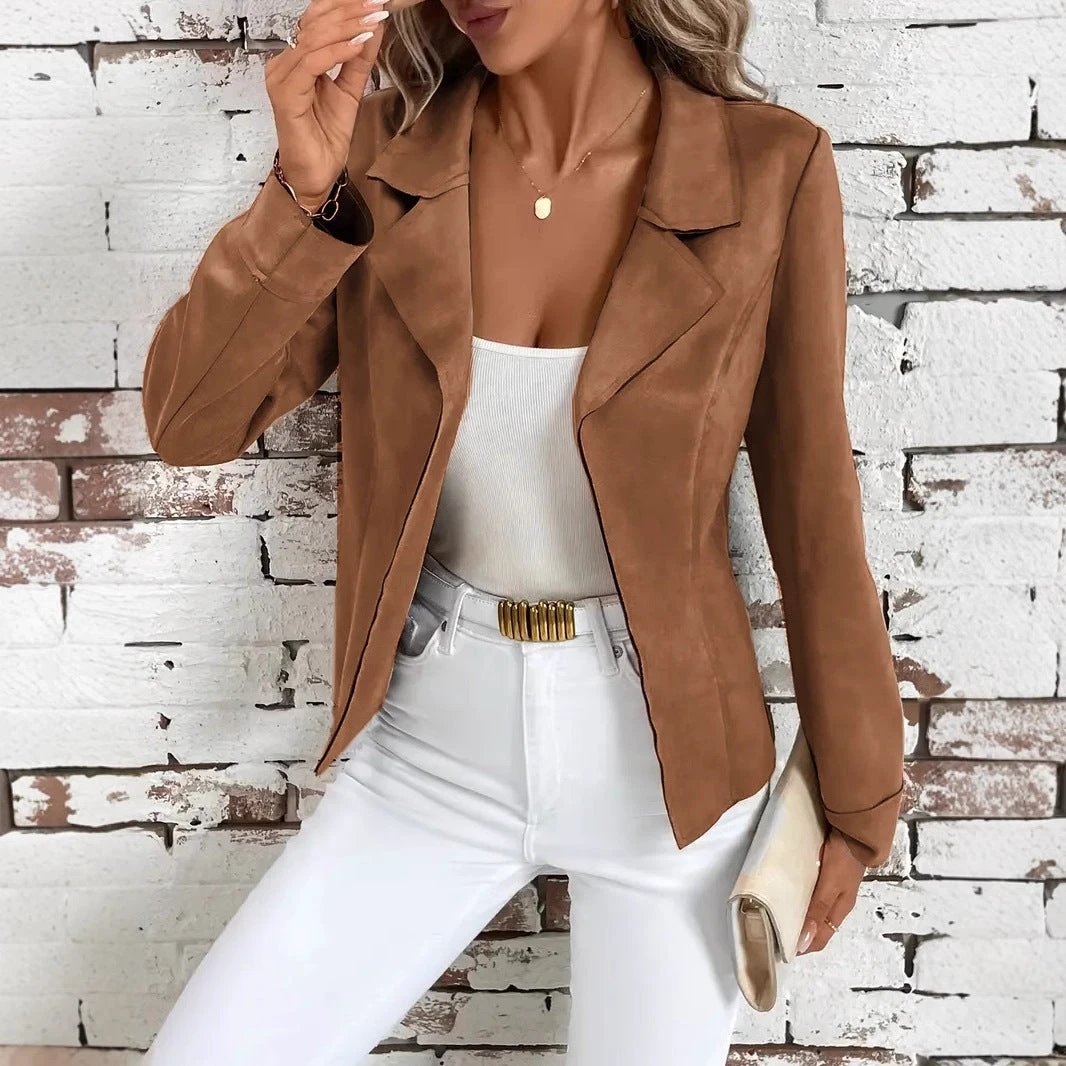 Autumn And Winter Elegant Slim Slimming Women's Jacket Cardigan Jacket by GJG Denim