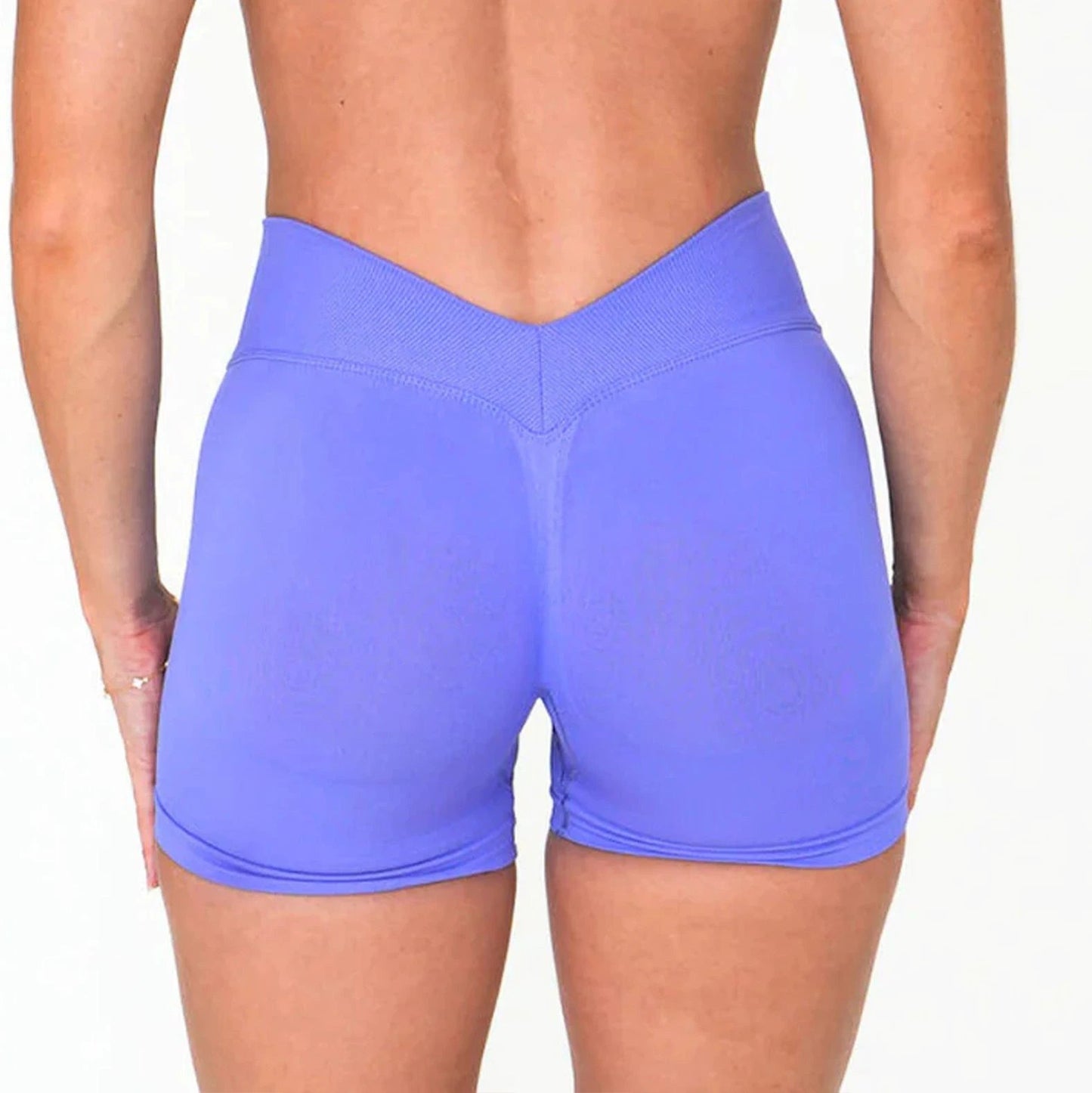 Post-V Waist Autumn Butt-Lifting Slimming Workout Shorts by GJG Denim