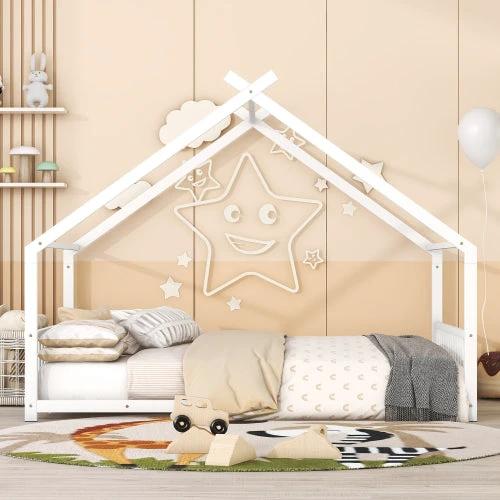 Full Size Metal Household Bed by GJG Denim