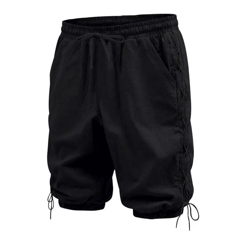 Men's Loose Casual Drawstring Shorts by GJG Denim