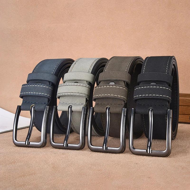 Versatile Alloy Pin-buckle Belt For Men by GJG Denim