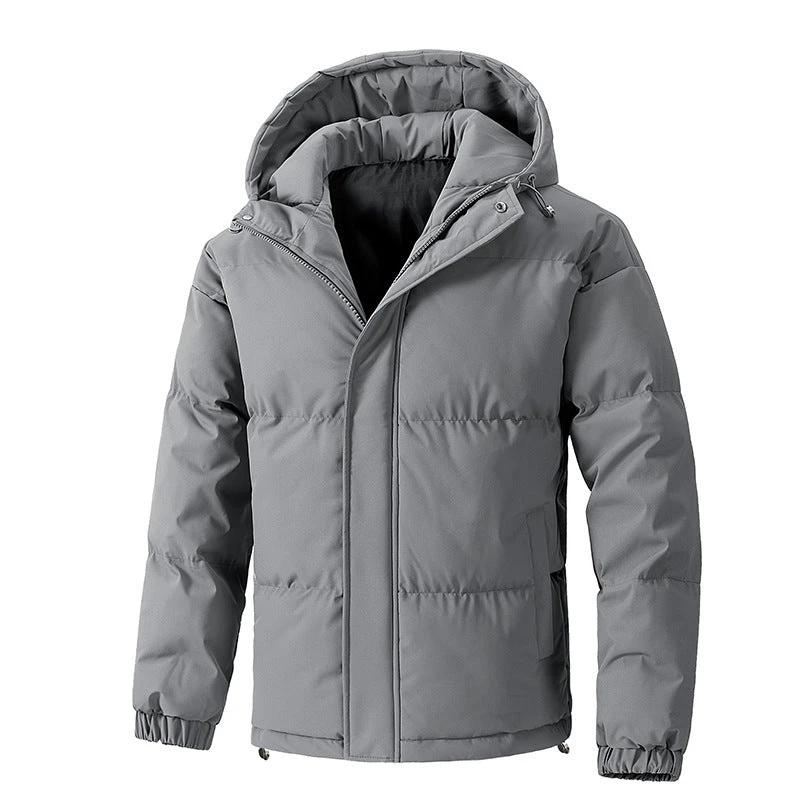 Men's Winter Loose Hooded Cotton-padded Jacket by GJG Denim
