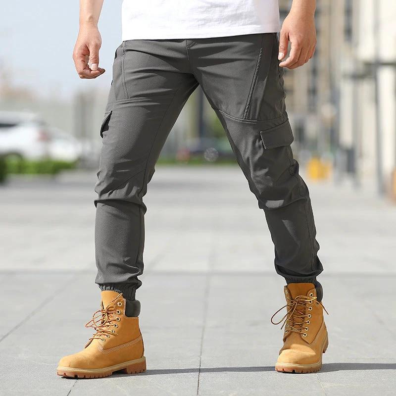Men's Multi-pocket Cargo Pants by GJG Denim