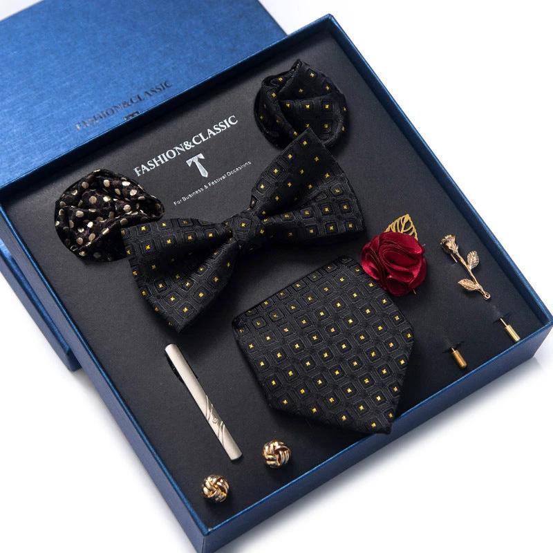 Men's 8-piece Tie Set by GJG Denim