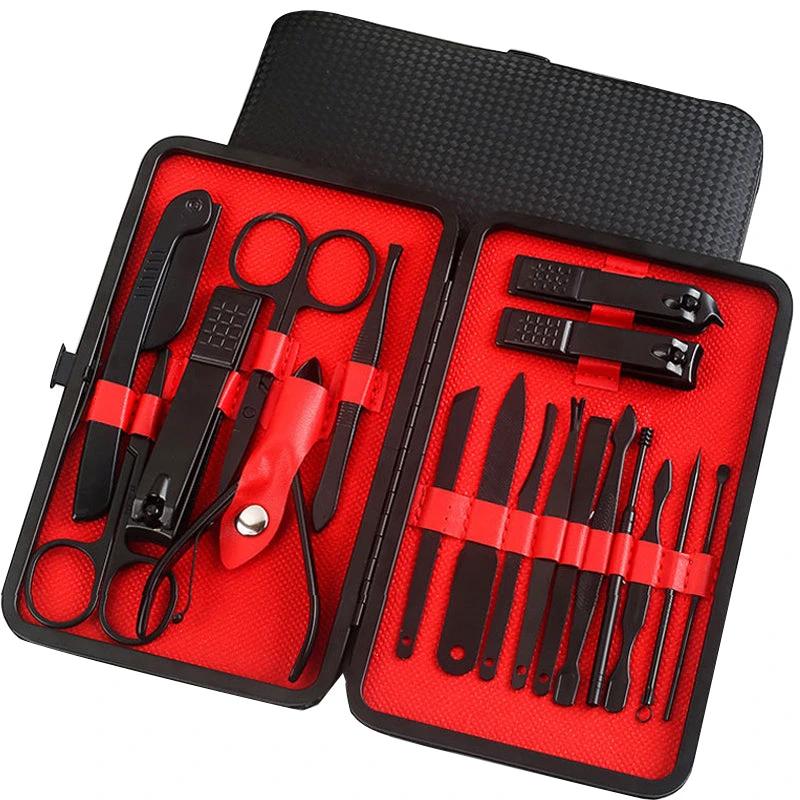 Professional Scissors Nail Clippers Set Ear Spoon Dead Skin Pliers Nail Cutting Pliers Pedicure Knife Nail Groove Trimmers by GJG Denim