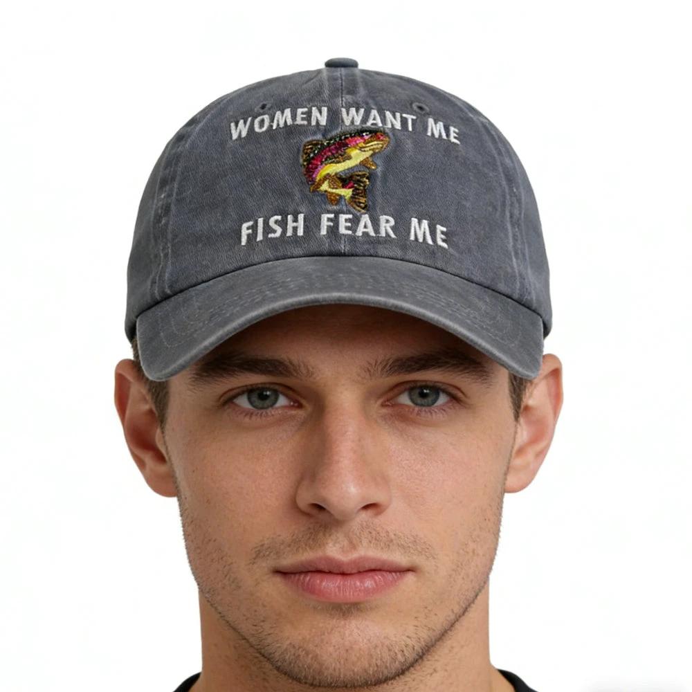 Men's Adjustable Embroidered Baseball Cap by GJG Denim