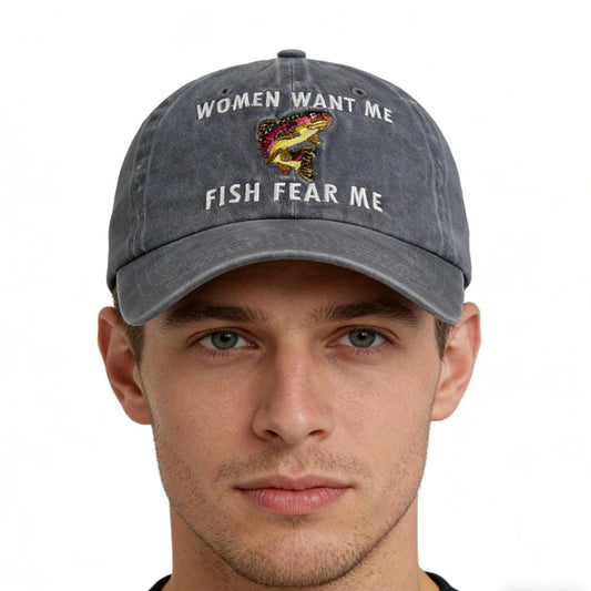 Men's Adjustable Embroidered Baseball Cap by GJG Denim