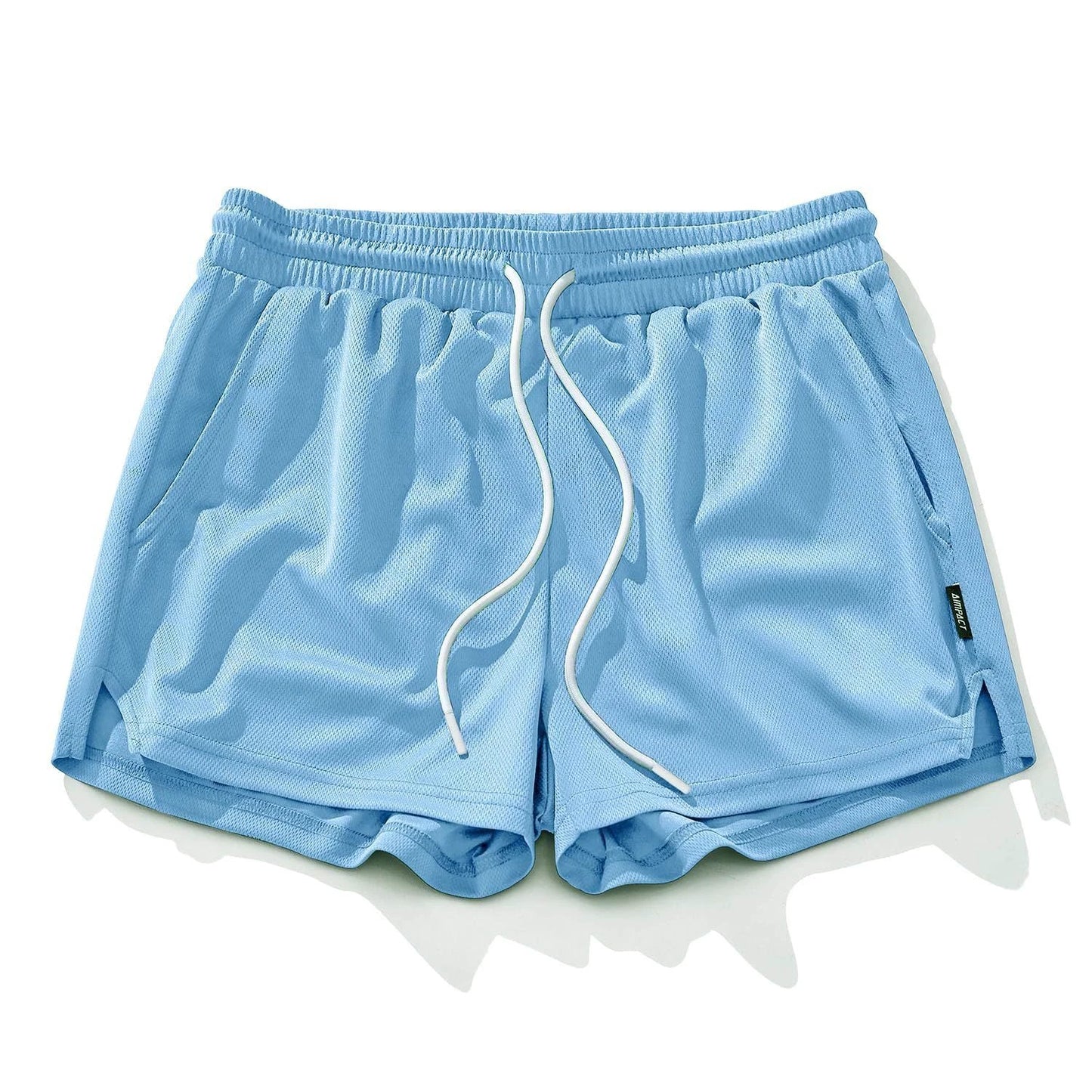 Men's Mesh Running Quick-drying Workout Shorts by GJG Denim