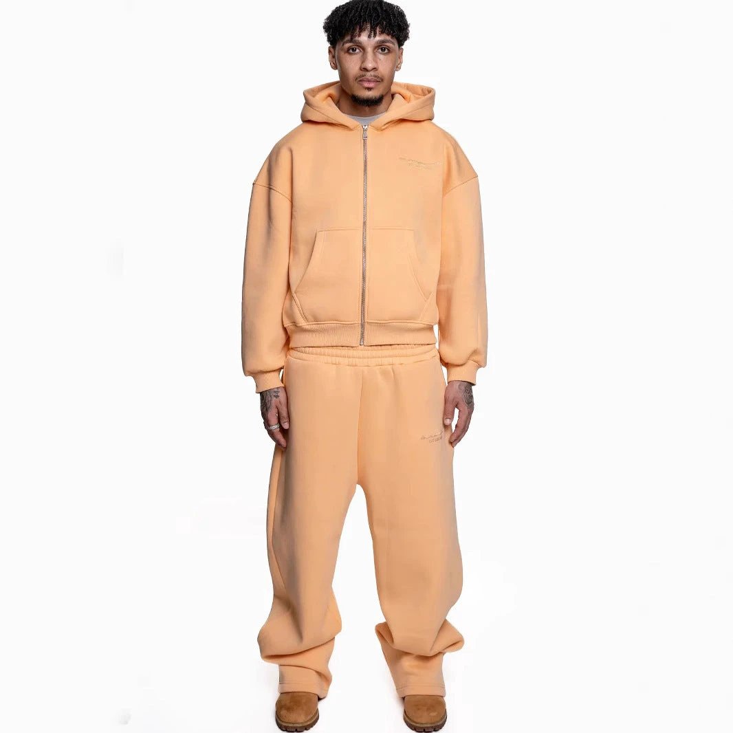 Street Fashion All-match Sweater Loose Straight Pants Set by GJG Denim