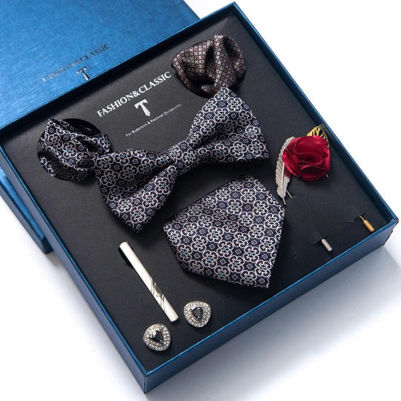 Men's 8-piece Tie Set by GJG Denim