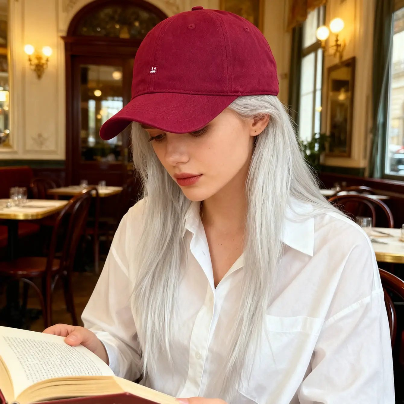 Solid-color Embroidered Smiling Face Baseball Cap For Daily Commuting, Sun Protection While Traveling, And Photography Purposes. by GJG Denim
