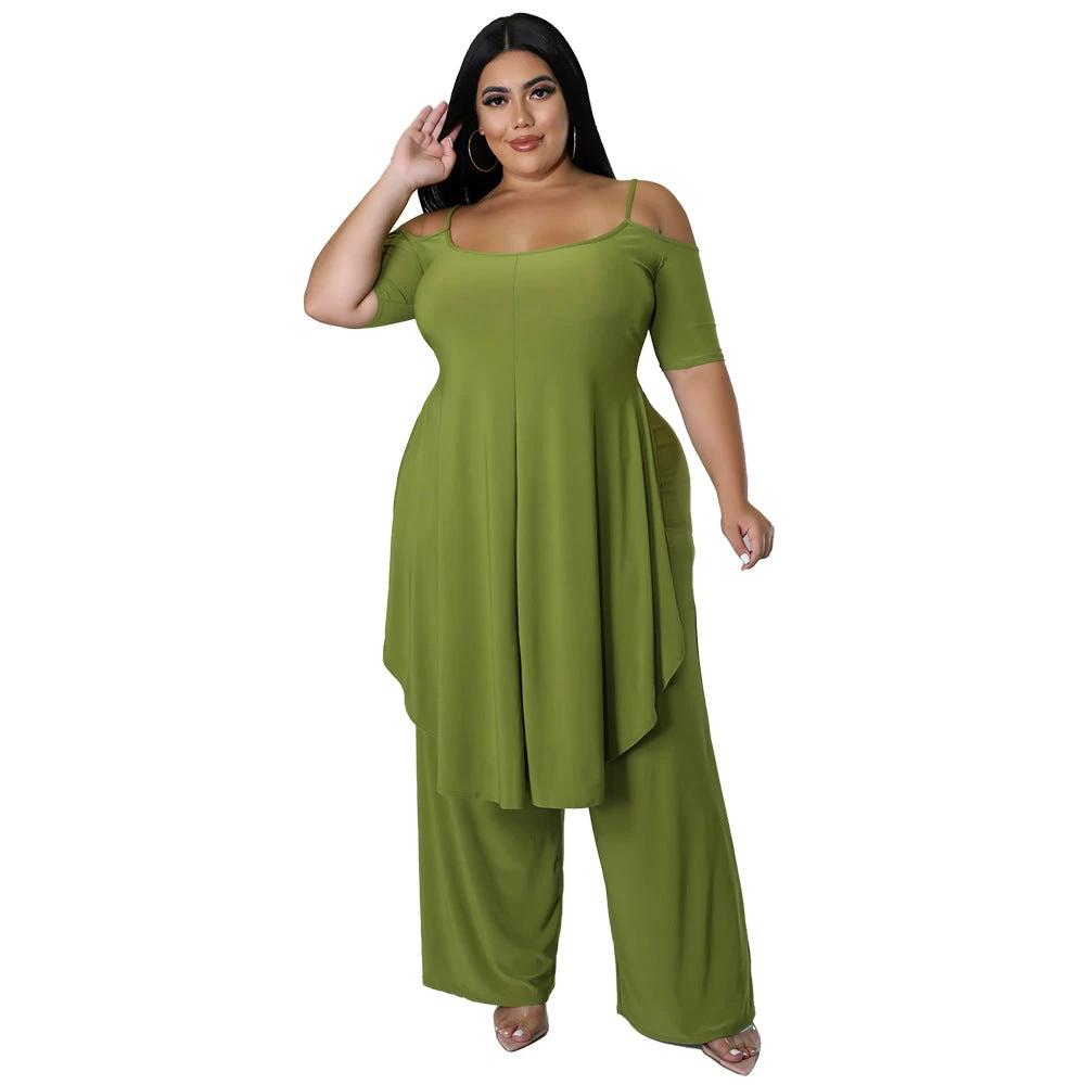Arrival Solid-color Sexy Camisole Two-piece Set by GJG Denim