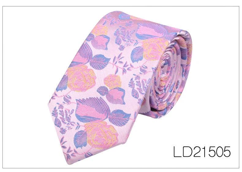 Men's Casual Fashion 6cm Flower Graffiti Tie by GJG Denim