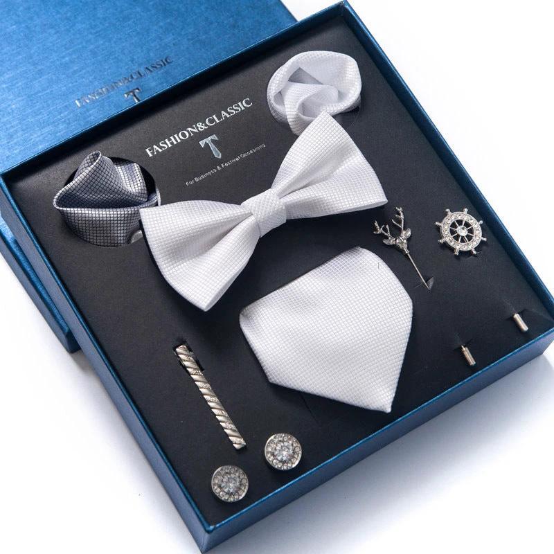 Men's 8-piece Tie Set by GJG Denim