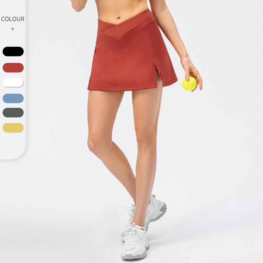 Running Tennis Fake Two-piece Sports Skirt by GJG Denim