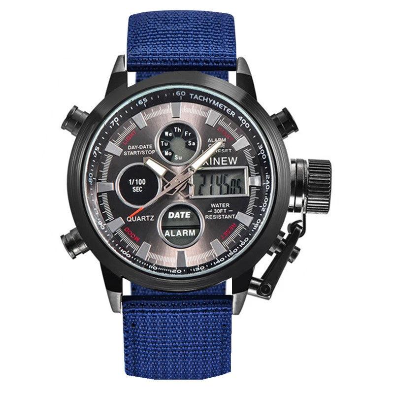 Men's Fashion Belt Multi-functional Watch by GJG Denim