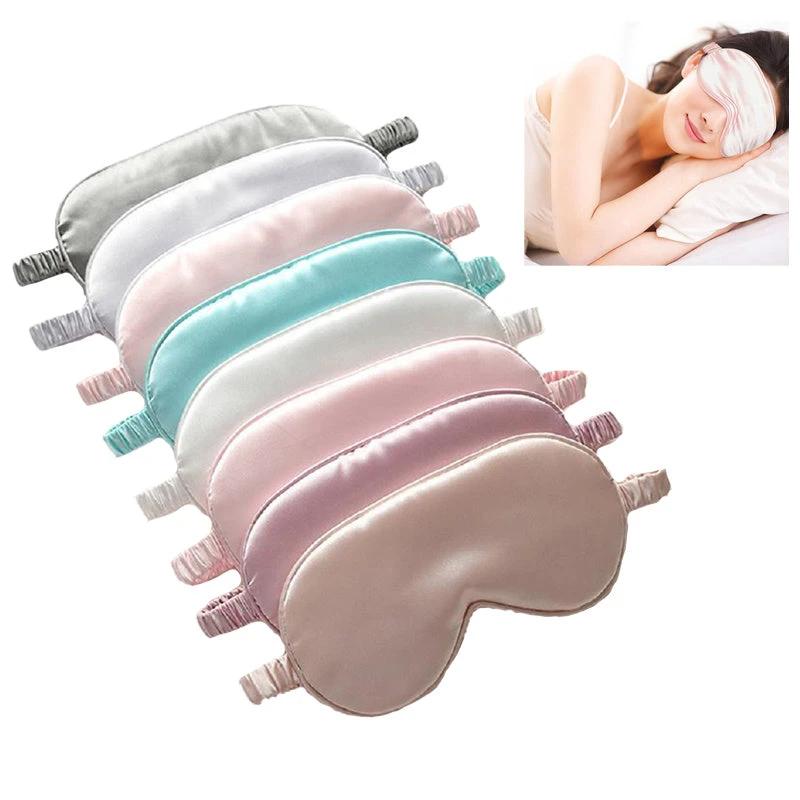 Eye Patch Imitated Silk Eye Patch Shading Sleeping Eye Mask Travel Relax Covers Eye Shade Health Sleeping Shield Eye Care Tools by GJG Denim