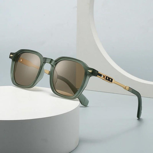 Round-frame Metal Sunglasses For Men by GJG Denim