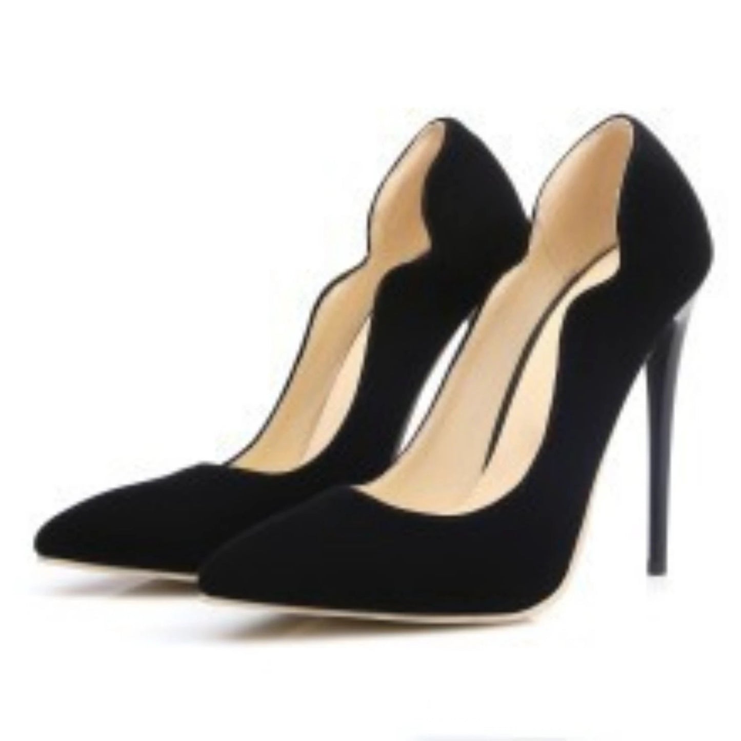 Sexy High-heeled Stiletto Patent Leather Pumps by GJG Denim