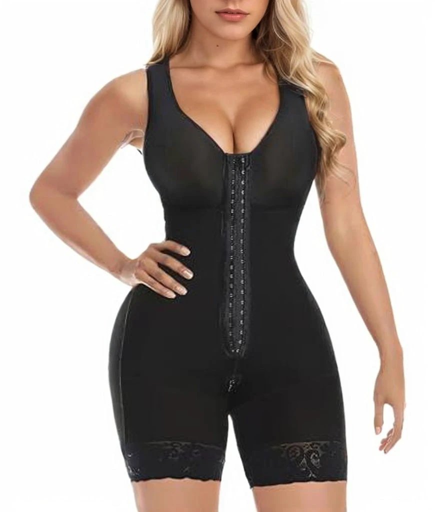 Shapewear For Women Tummy Control Post Surgery Full Body Shaper Butt Lifter With Zipper Elegant by GJG Denim