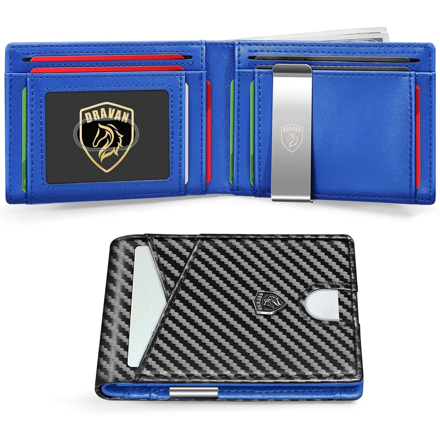 Men's Card Holder Portable Carbon Fiber by GJG Denim