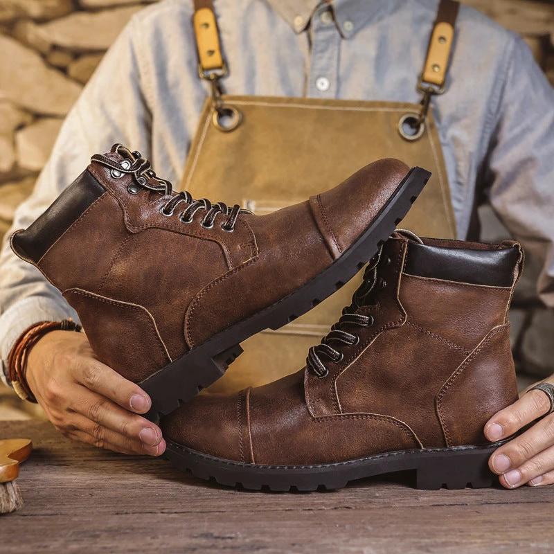 Men's British Style Boots by GJG Denim