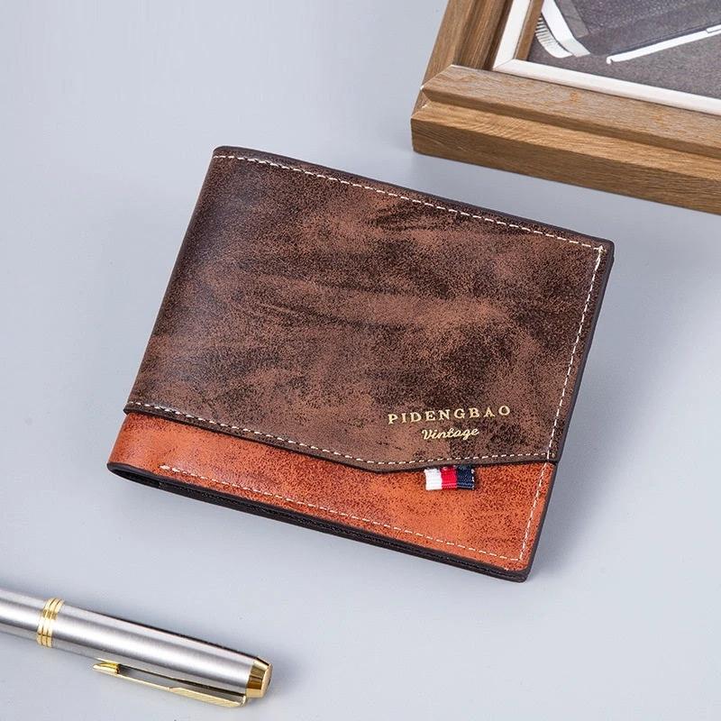 Two-fold Thin Retro Fashion Wallet For Men by GJG Denim